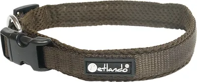 Produktbild von Petlando Hundehalsband Petlando Mesh Collar L Mocha 50-55cm