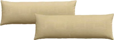 Produktbild von vidaXL Sofakissen 2 Stück Grau-Grün 120 x 40 cm Cordstoff
