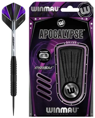 Produktbild von Winmau Darts Set Apocalypse 23g Brass Schwarz mit Prism Flights