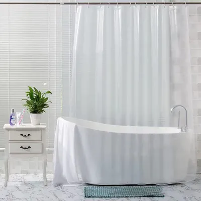 Produktbild von Transparenter Duschvorhang aus PVC für das Badezimmer