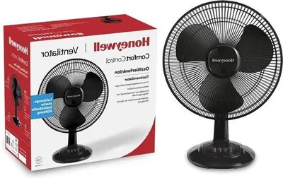 Immagine prodotto di Ventilatore da tavolo oscillante - 3 velocità - 90° - pale da 30 cm - inclinabile di 30° - base stabile