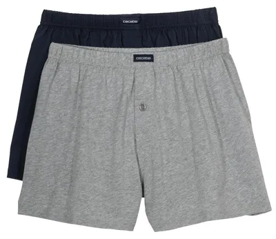 Produktbild von Ceceba XXL Boxershorts 2er-Pack navy/grau melange