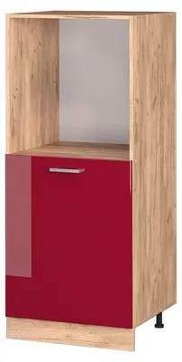 Produktbild von Herdumbauschrank Vicco R-Line Rot Hochglanz 60 cm, Model 37493
