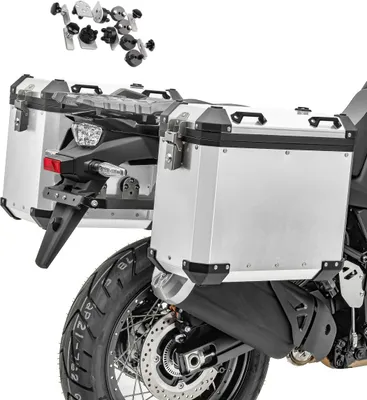 Produktbild von Motorrad Alukoffer Set / Aluminium Seitenkoffer 38-45 Liter # GX + Ada
