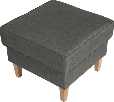 Produktbild von Max Winzer Hocker Lorris - Flachgewebe hellgrau - Maße: 53 x 53 x 45 cm