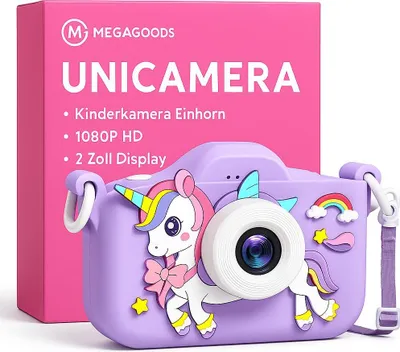 Zdjęcie produktu dla Kamera dla dzieci Jednorożec 1080P HD 2-calowy wyświetlacz 32GB Prezent PL.