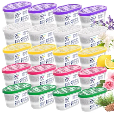 Produktbild von AquaFloow 20x Feuchtigkeitsabsorber 400 ml Duft Mix Luftentfeuchter für Räume Schränke & Keller
