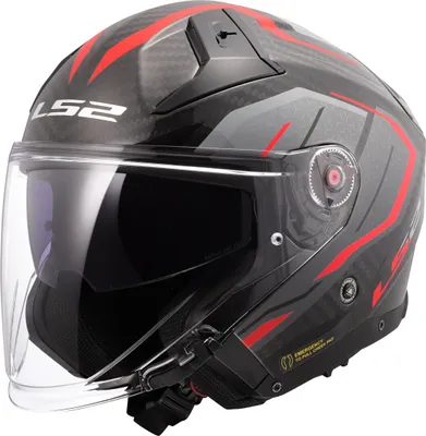 Immagine prodotto di Casco Jet LS2 OF603 INFINITY II CARBON Urus Shiny Red taglia M