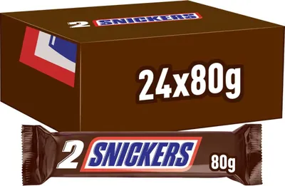 Produktbild von Snickers Schokoladenriegel, 24x 80g