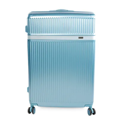 Produktbild von Großer Hartschalen-Reisekoffer 28" XL ABS, 4 Rollen, Zahlen-Schloss, erweiterbar, Solier NOKIRO STL976 blau