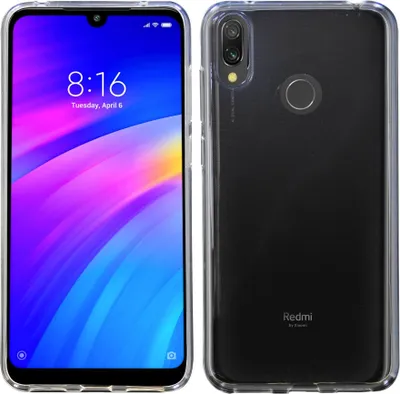 Immagine prodotto di cofi1453® Copertura in silicone di base compatibile con XIAOMI REDMI 7 Custodia TPU Morbido Cellulare Protezione Trasparente