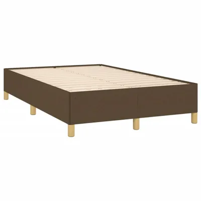 Produktbild von Bettgestell ohne Matratze Dunkelbraun 120x190 cm Stoff