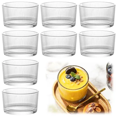 Productafbeelding van Set van 8 Transparante Dessertglazen van 200 ml