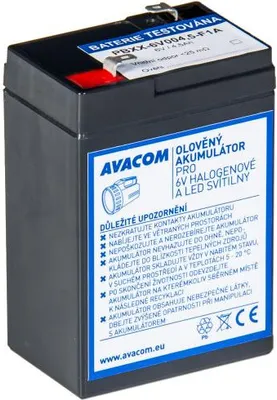 Obrázok produktu pre AVACOM batéria 6V 4,5Ah F1 - pre baterky