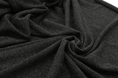 Stoff mit weißen Punkten, 300 x 140 cm, Polyester, schwarz