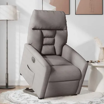 Produktbild von vidaXL Relaxsessel mit Aufstehhilfe Elektrisch Taupe Stoff