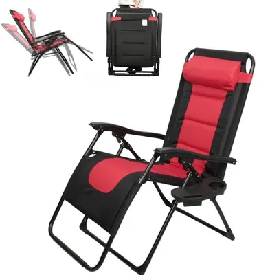 Produktbild von Ergonomischer Liegestuhl - Klappbar - Verstellbare Rückenlehne - Bis 150 kg belastbar
