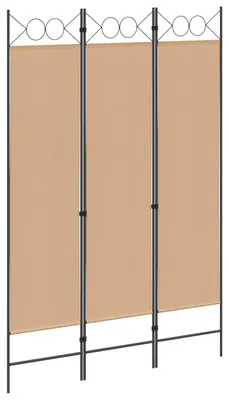 Produktbild von 3-teiliger Raumteiler Beige 120 x 180 cm Stoff