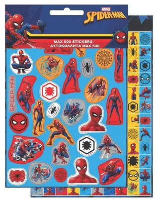 Produktbild von Spiderman Dark 600-teiliger Aufklebersatz