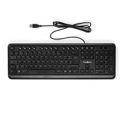 Immagine prodotto di Tastiera cablata Nedis - USB-A - Multimedia - AZERTY - Layout FR - Tastiera numerica