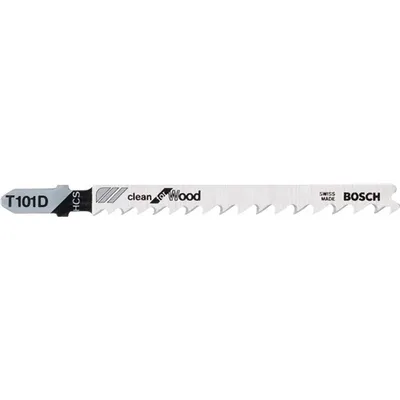 Obrázek produktu pro Bosch 2 608 633 577, List pro přímočarou pilu, Dřevo, Vysokouhlíková ocel, 10 cm, 25 kusů