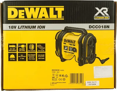 Immagine prodotto di DeWalt DCC 018 N Compressore a batteria 11 Bar 18V - senza batteria, senza caricabatterie