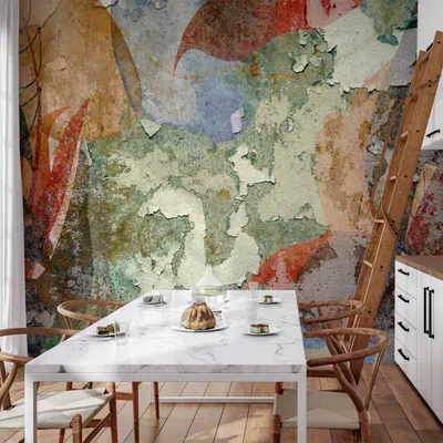 Produktbild von Vlies Fototapete - Colourful Wall 250x175 cm Abstrakt f-A-0916-a-a