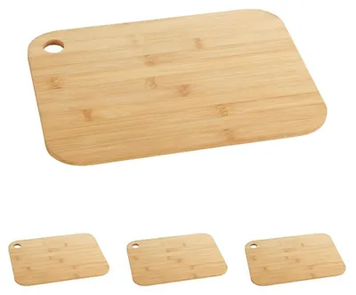Productafbeelding van Bamboe snijplank M, dubbelzijdig te gebruiken, met handvat, 28 x 0,8 x 20 cm