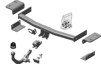 Immagine prodotto di Gancio di traino Brink 529400PH - rimovibile in diagonale Hyundai IX 35 + Kia Sportage SL abn (BMA)