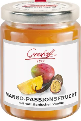 Produktbild von GRASHOFF Mango Passionsfrucht mit tahitianischer Vanille 250g