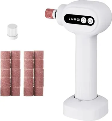 Produktbild von Elektrischer Hornhautentferner, 2-in-1 elektrisches Fußpflegegerät, sechs Geschwindigkeitsstufen, geeignet für die Fuß- und Nagelpflege.