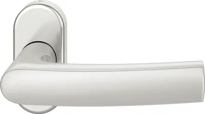 Produktbild von FSB Rahmentürdrücker 09 1015 Hochhaltefeder B ovale Rosette silber