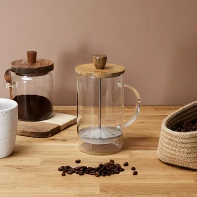 Produktbild von French-Press-Kaffeebereiter, Akazienglas, 85 cl
