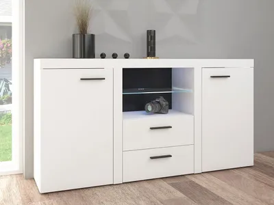 Obrázek produktu pro Moderní kombinovaná komoda THISE - bílá