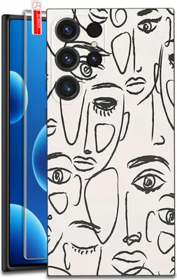 Image de Étui pour Samsung Galaxy S24 Ultra | MOTIFS | Coque en silicone mat + Verre trempé 9H