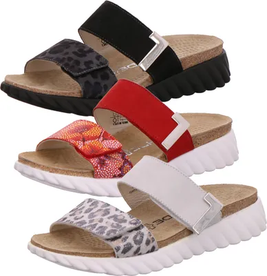 Produktbild von Rohde 5332 Lana Damen Pantoletten Leder Clogs, Größe:38 EU, Farbe:Rot