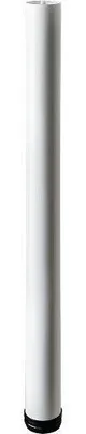 Produktbild von Hettich Möbelfuß 6,0 x 70 - 73 cm Stahl weiß - 1 Stück