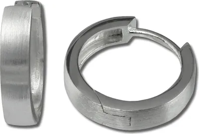 Produktbild von SilberDream Creolen Damen 925 Silber silber rhodiniert Ohrringe 15mm SDO348M