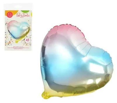 Produktbild von Regenbogenfarbener Folienballon in Herzform – Arpex Dekorationen