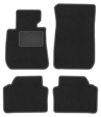Produktbild von Velours-Fußmatten für BMW 3er E90 2004-2011 (Limousine) – 4-tlg, Graphit, passgenau – Wielganizator LUX