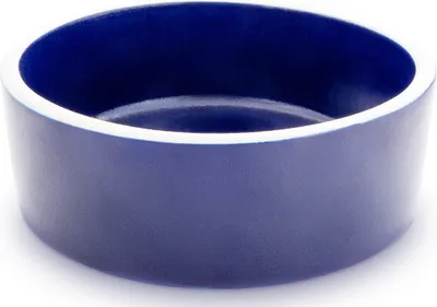 Produktbild von KERAZO Keramik 500 ml Kleintier Napf Fressnapf Futternapf Ø:15,5 cm Höhe: 5,5 cm Näpfe für Haustiere Hamster Kaninchen Hase Nagetiere Kleintiere Hund Katze aus robuster, dickwandiger Steinzeug Keramik, Farbe: DUNKELBLAU
