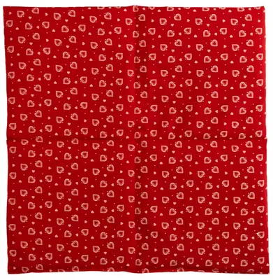 Produktbild von Kirschkernkissen 40x40cm 4-Kammer groß Herzen-rot - Wärmekissen - Körnerkissen