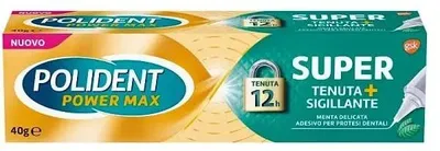 Immagine prodotto di Polident Super Tenuta+Sigillante Menta Delicata Adesivo Protesi Dentale 40 G