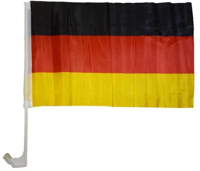 Produktbild von Autoflagge Deutschland 30 x 40 cm - Autofahne Fahne Flagge Fenster Fensterflagge Fensterfahne Fanflagge Fanfahne Scheibenfahne Scheibenflagge WM EM