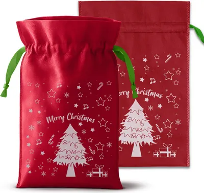 Obrázek produktu pro Sada vánočních sáčků Wigofil 250x350mm červených 10ks.