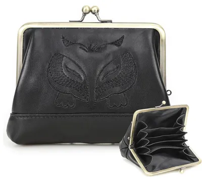 Image de Porte-monnaie en cuir vintage pour femmes