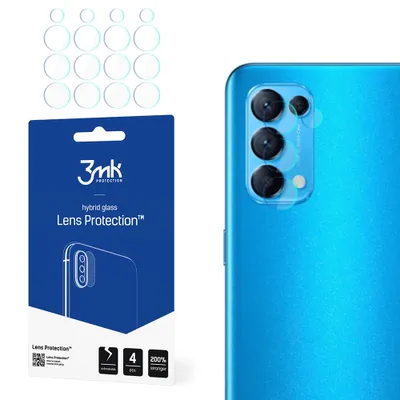 Produktbild von 3mk Hybridglas Lens Protection für Oppo Reno 5/5 K 5G Kamera Objektiv Kameralinse 0,16mm 6H (4 Stück)