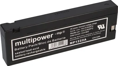 Produktbild von Multipower Blei-Akku MP1222A Pb 12V / 2Ah Klemmkontakt