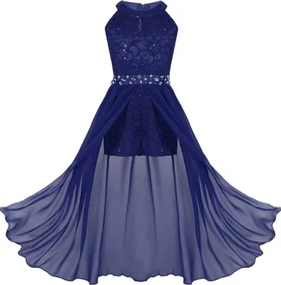 Produktbild von Mädchen Abendkleid Gr. 170-176 Cm Sweet Prinzessin Blumenmädchenkleider für Party Hochzeit Brautjungfern Festlich Kinder Overall Jumpsuit