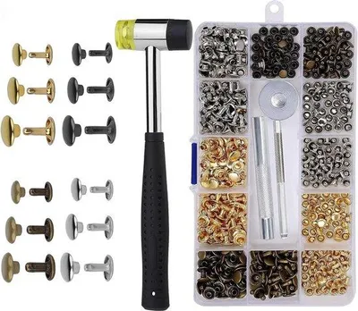 Obrázek produktu pro Sada spojovacích hřebíků 8 mm, 6 mm, dvojité hlavičky, dřevo